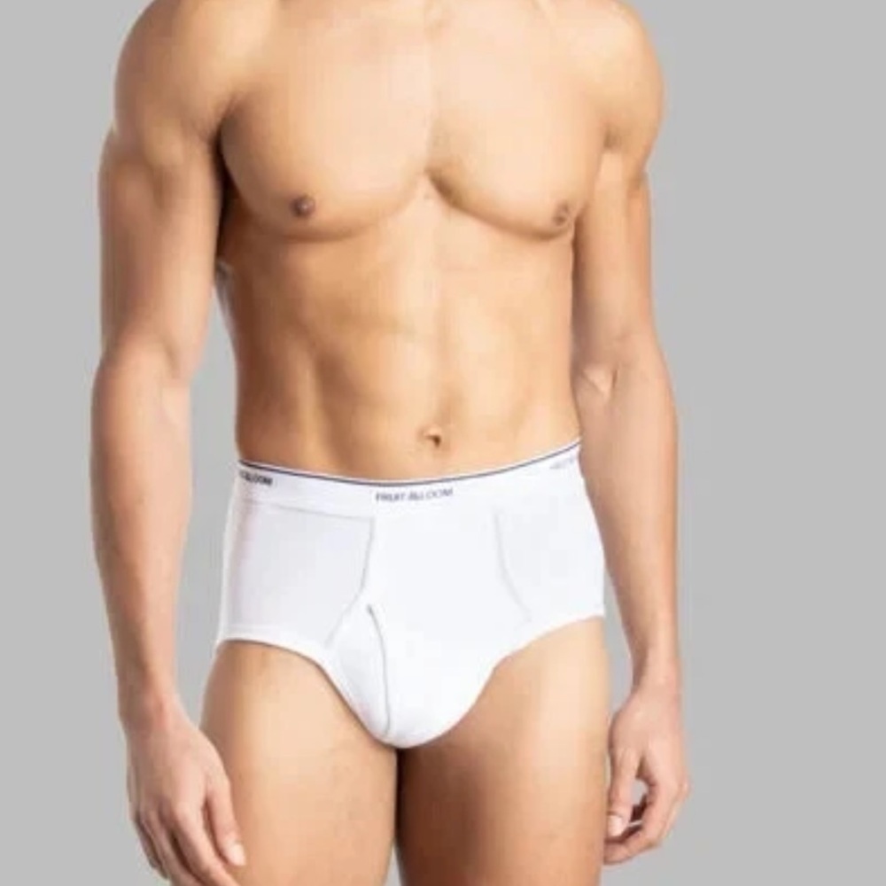 Fruit of the Loom Men's White Briefs Underwear 9 Pack Large - Picture 2 of 7